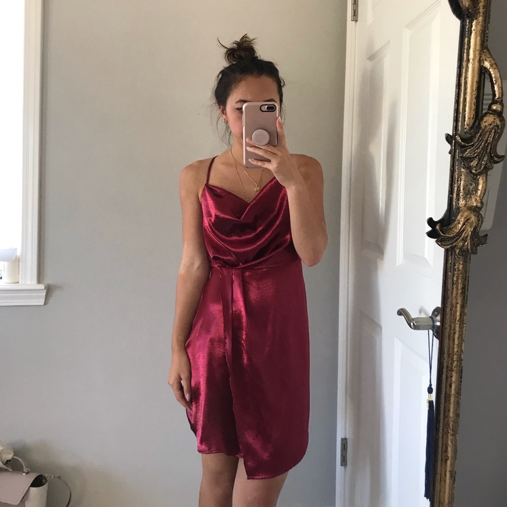NA-KD flowy red dress